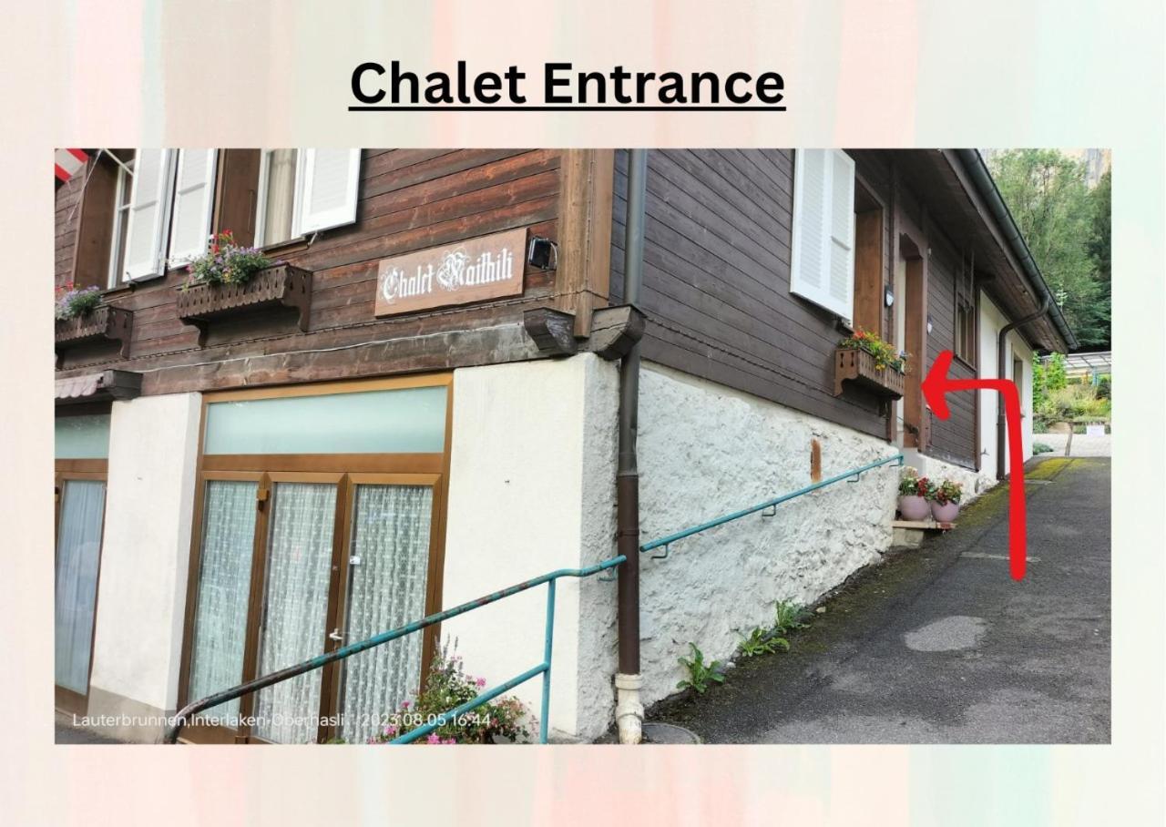 Chalet Maithili Lauterbrunnen -152-Year-Old Majestic Chalet Esterno foto