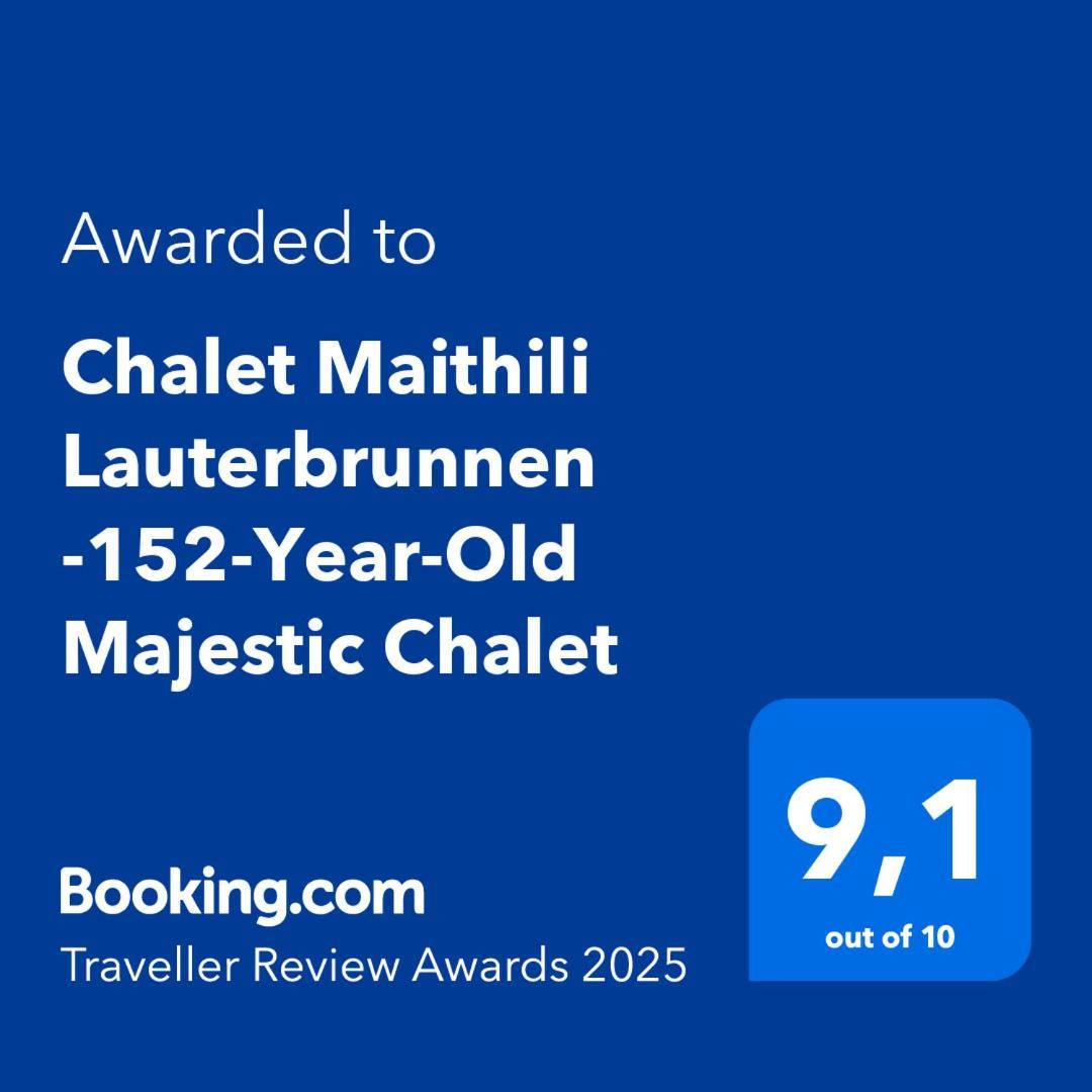 Chalet Maithili Lauterbrunnen -152-Year-Old Majestic Chalet Esterno foto